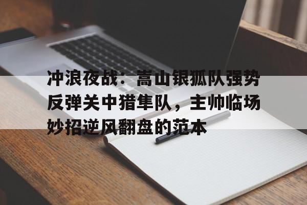 冲浪夜战：嵩山银狐队强势反弹关中猎隼队，主帅临场妙招逆风翻盘的范本的简单介绍乐鱼体育